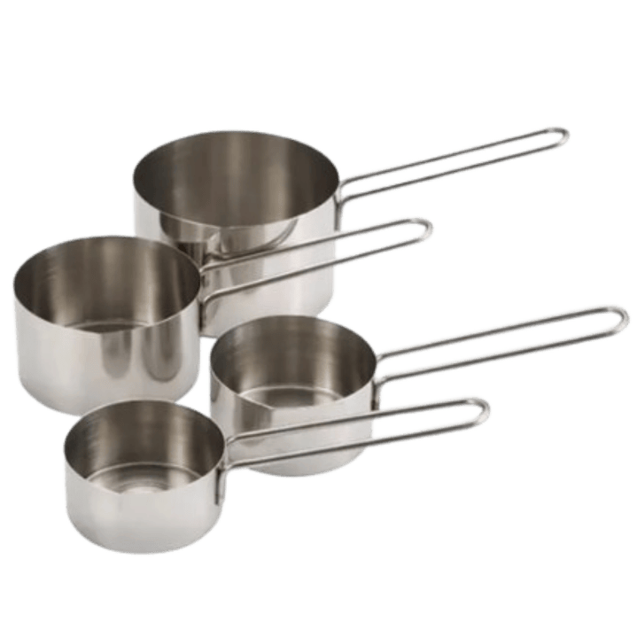 Set 4 Tazas Medidoras Acero Inoxidable Cuiner 2