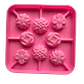 Molde Silicona Mini Cake Pop Flores 8 Cavidades 12,7x12,7cm - Miniatura 2