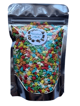 Decoracion Estrellas Multicolor Comestible 100g