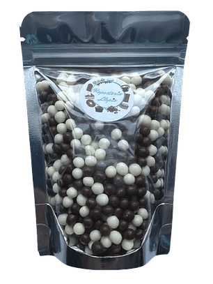 Bolitas De Cereal Blanco Negro Bañadas En Chocolate 80g