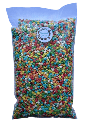 Decoracion Estrellas Multicolor Comestible 500g