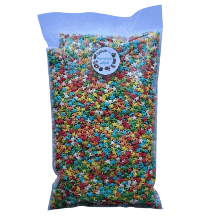 Decoracion Estrellas Multicolor Comestible 500g 1