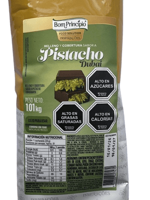 Relleno Pasta Pistacho Dubai Con Kadayif Bon Principio 1kg