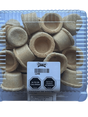 Tacitas Neutras Coctail Oberena 30un