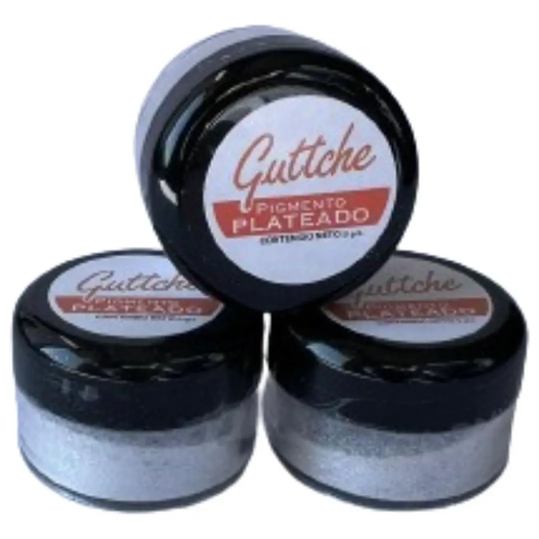 Pigmento Matizador Plateado Comestible Guttche 5g 1