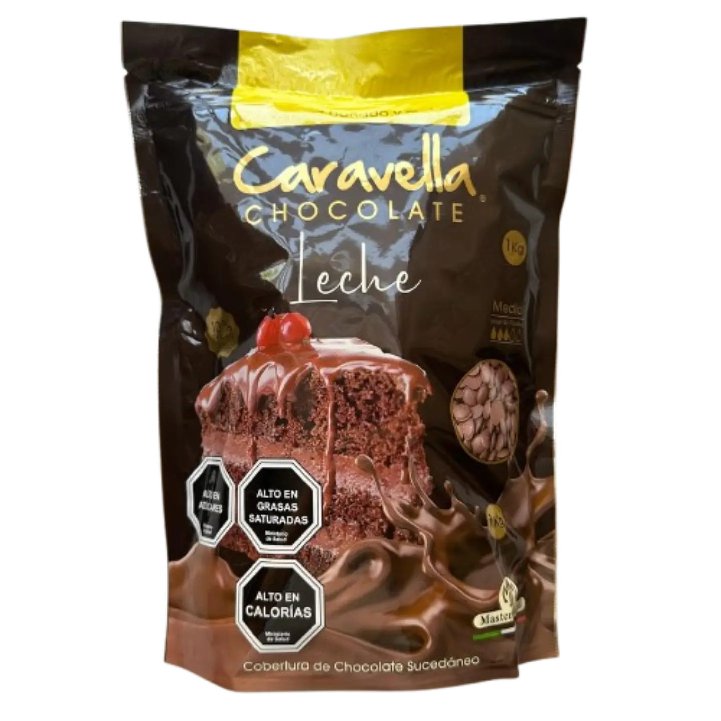 Cobertura Chocolate De Leche Discos Caravella 1kg 1