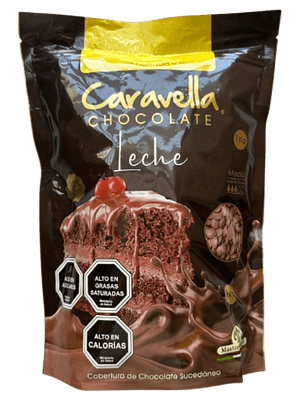 Cobertura Chocolate De Leche Discos Caravella 1kg