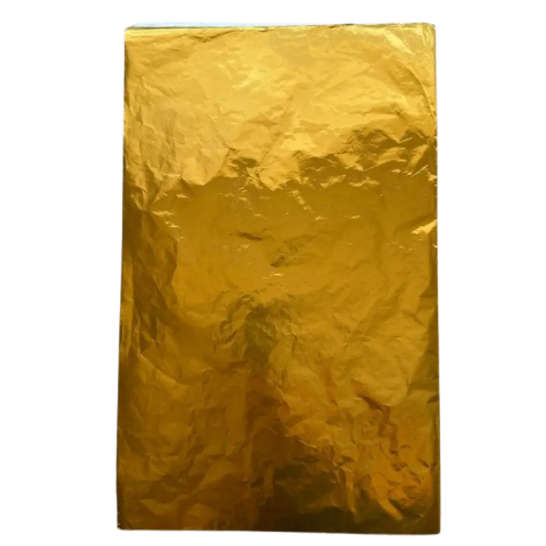 Pliego Papel Aluminio Dorado Para Chocolate 43x58cm 1