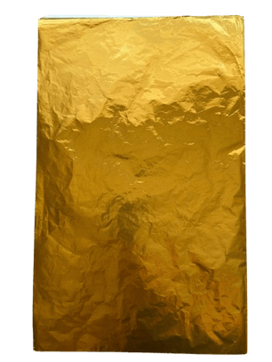 Pliego Papel Aluminio Dorado Para Chocolate 43x58cm