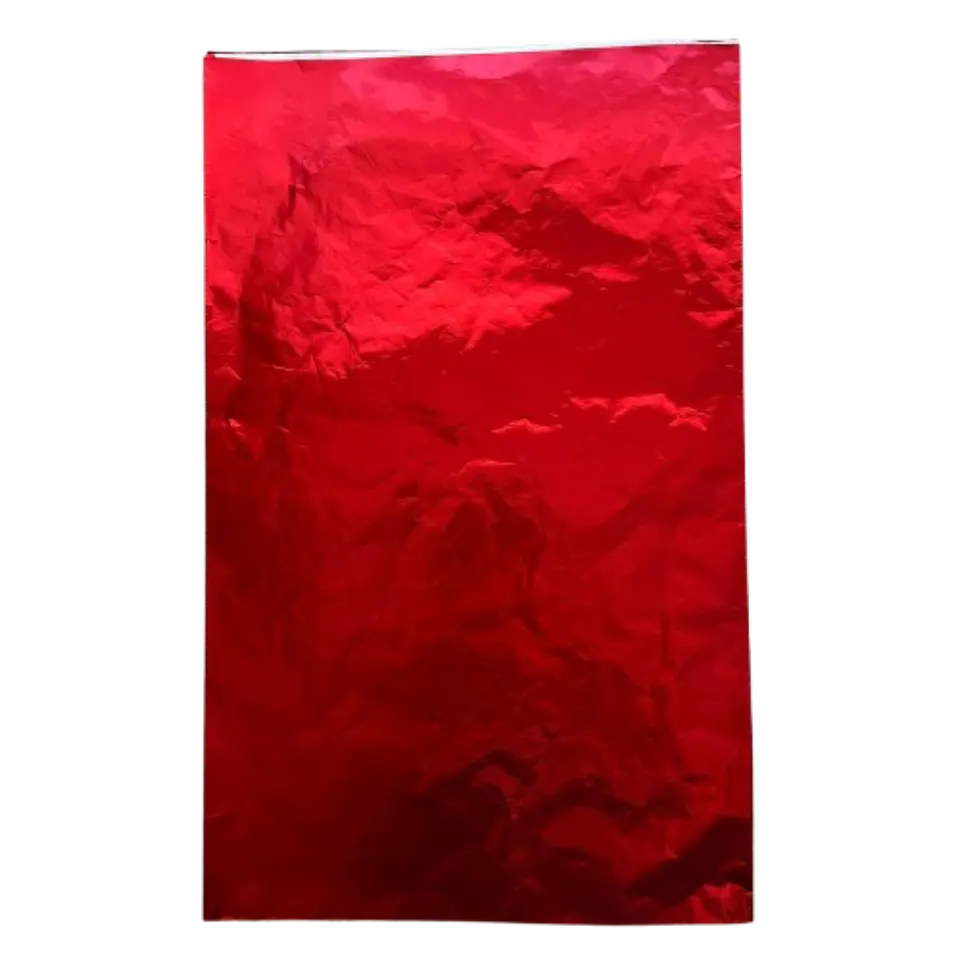 Pliego Papel Aluminio Rojo Para Chocolate 43x58cm 1