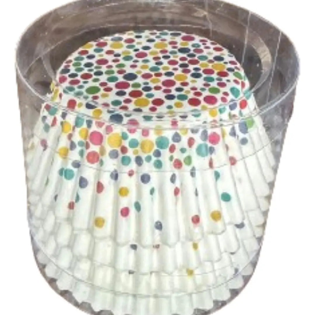 Capsulas Mini Cupcake Diseño A Punto Color 100un E75xIn35mm 2