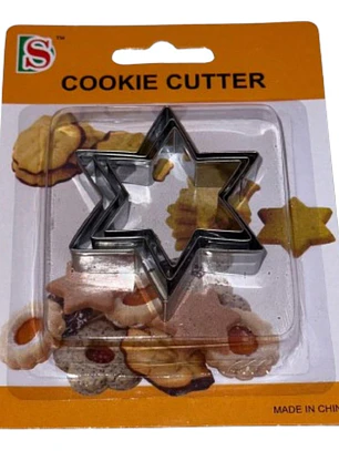Cortador Galletas Estrella 6 Puntas 3 pcs