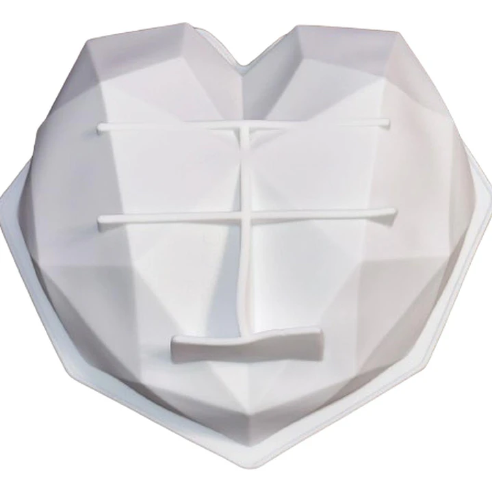 Molde Silicona Corazon Diamante 20x15,5x5,5cm 1