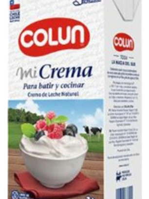 Crema De Leche Para Batir O Cocinar Colun 1L