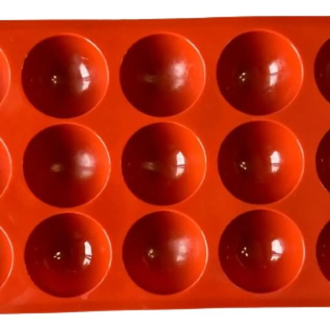 Molde Silicona 15 Esferas Medianas 29,5x19,3cm 2