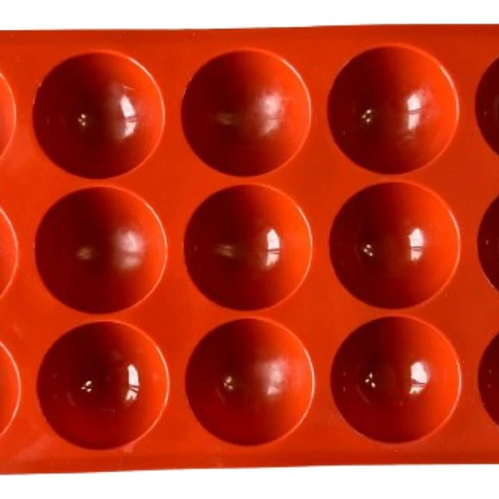 Molde Silicona 15 Esferas Medianas 29,5x19,3cm 2