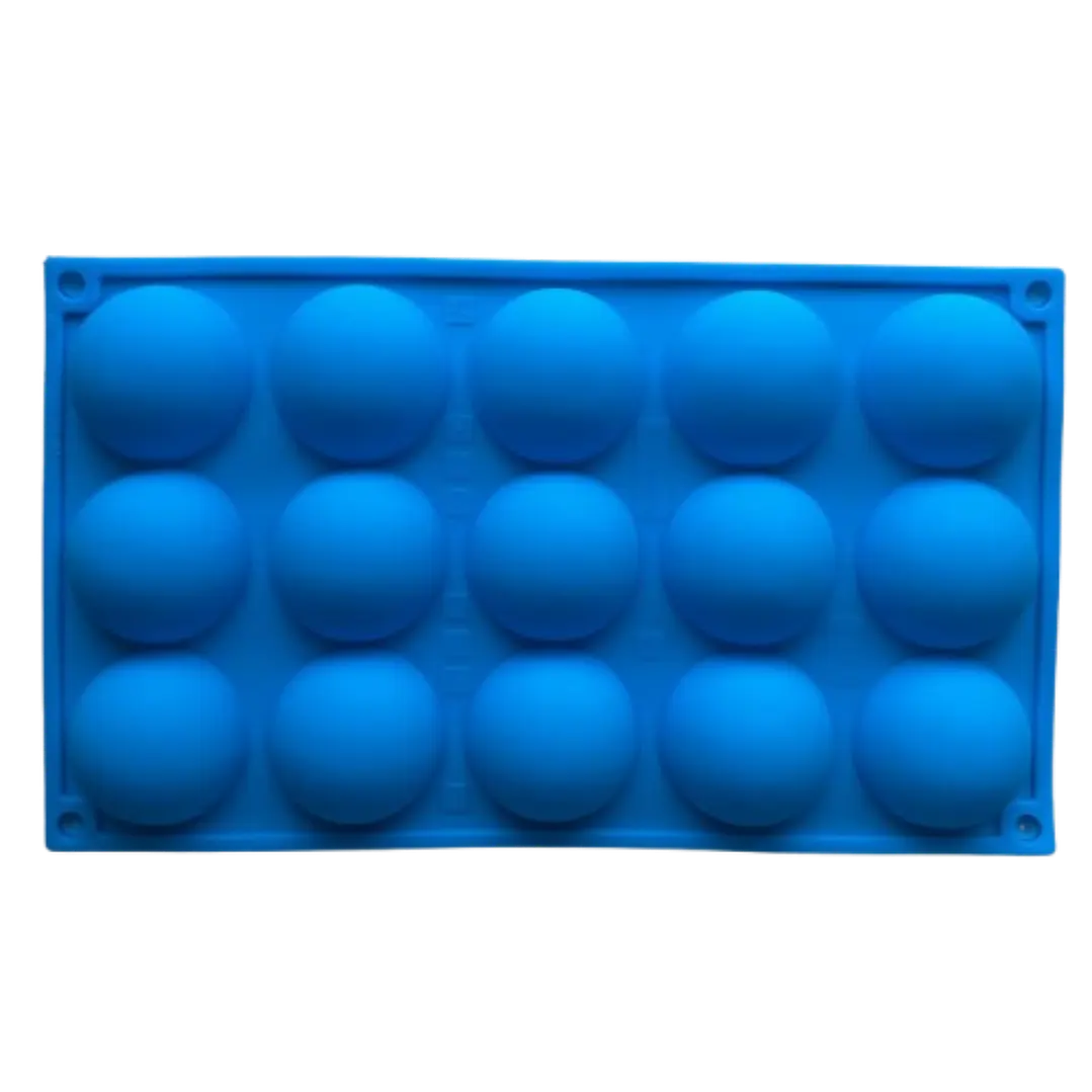 Molde Silicona 15 Esferas Medianas 29,5x19,3cm 3