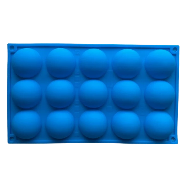 Molde Silicona 15 Esferas Medianas 29,5x19,3cm 3