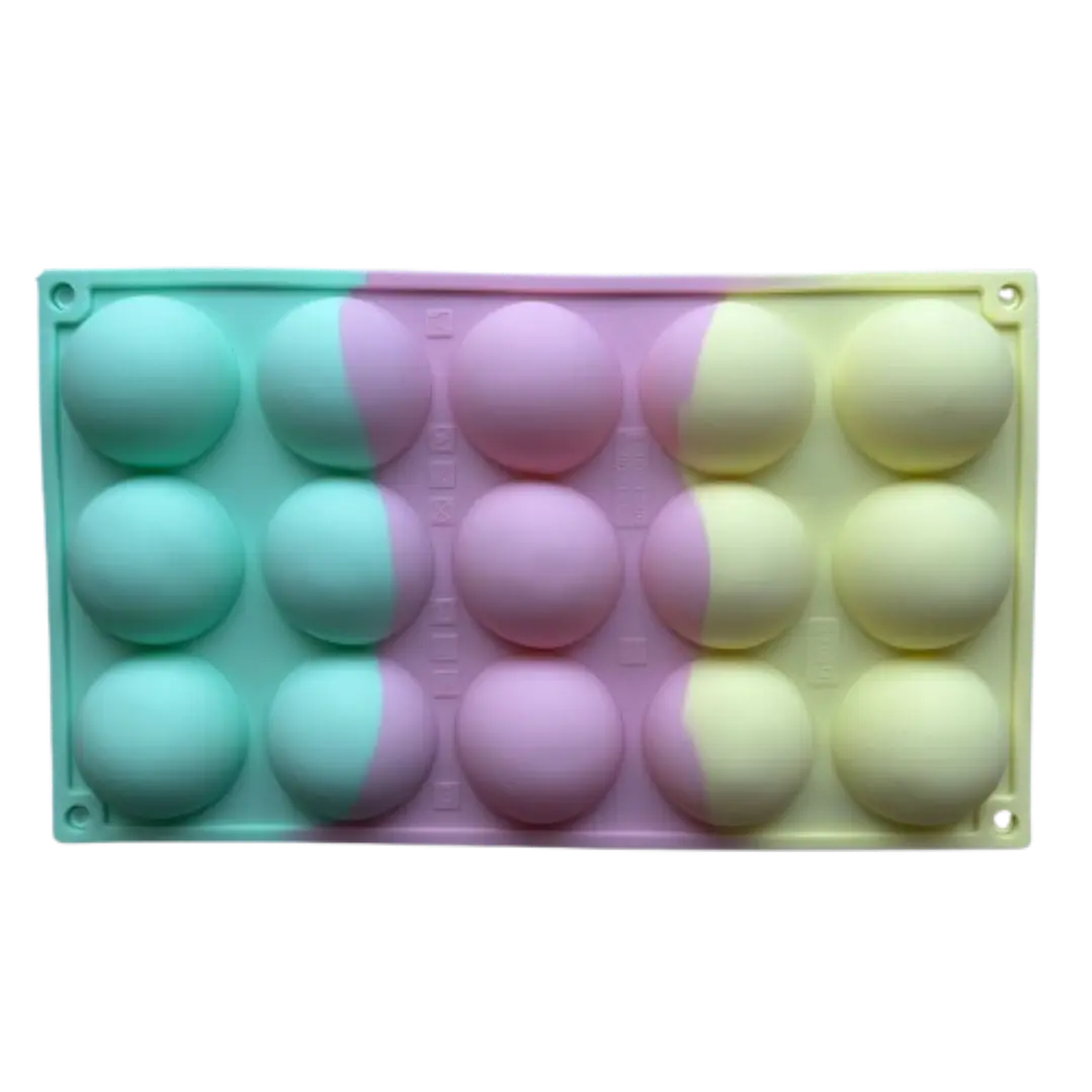 Molde Silicona 15 Esferas Medianas 29,5x19,3cm 4
