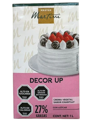 Crema Vegetal Para Batir Decor Up Master Martini 1L
