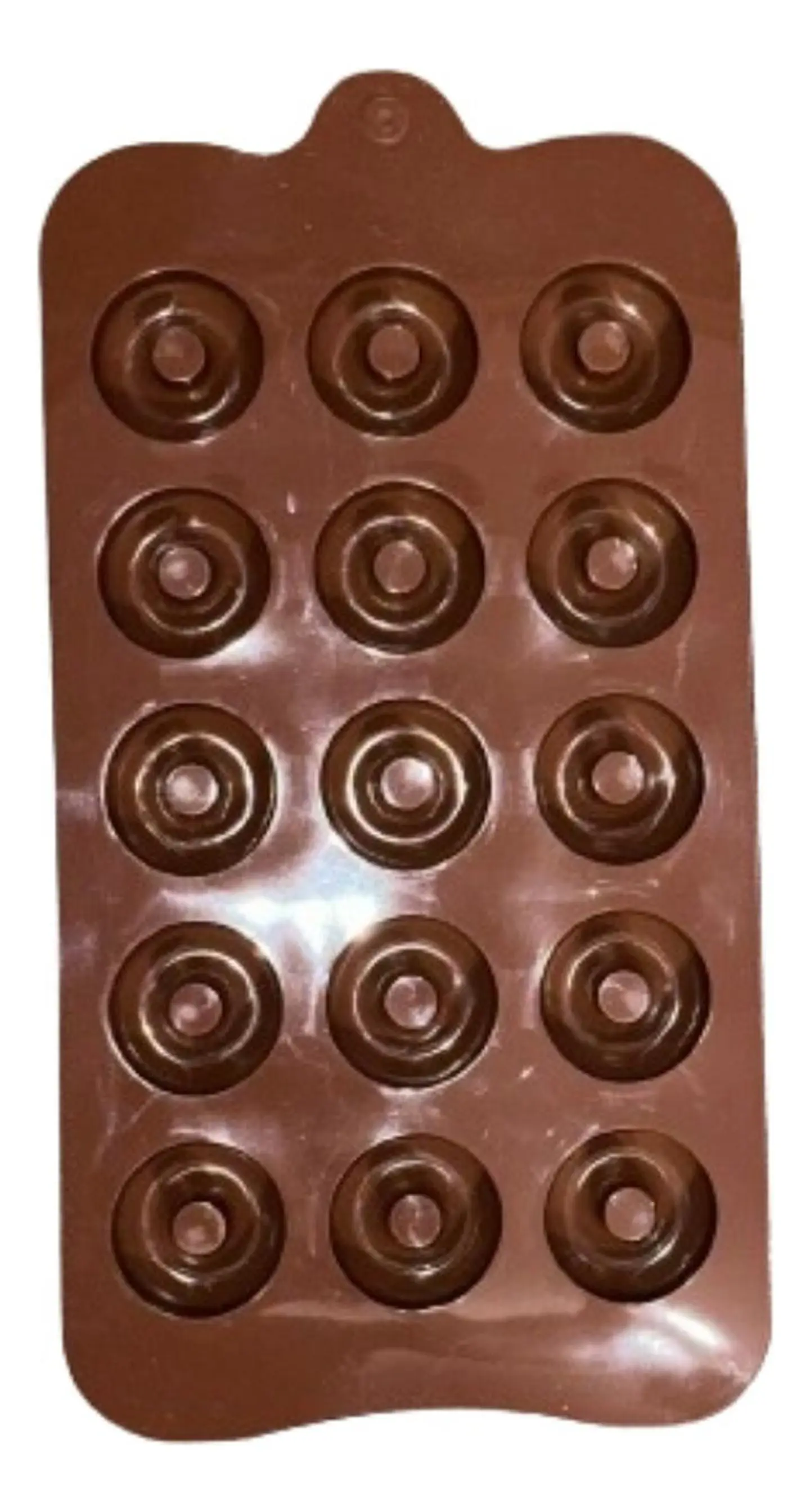 Molde Silicona 15 Mini Donas 2,5cm Diametro 1