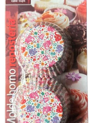 Capsulas Cupcake Diseño B Elefantes 100un E110xIn52mm