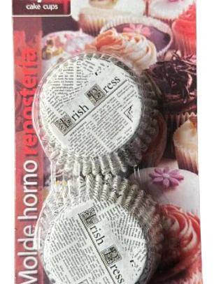 Capsulas Cupcake Diseño E News 100un E110xIn52mm