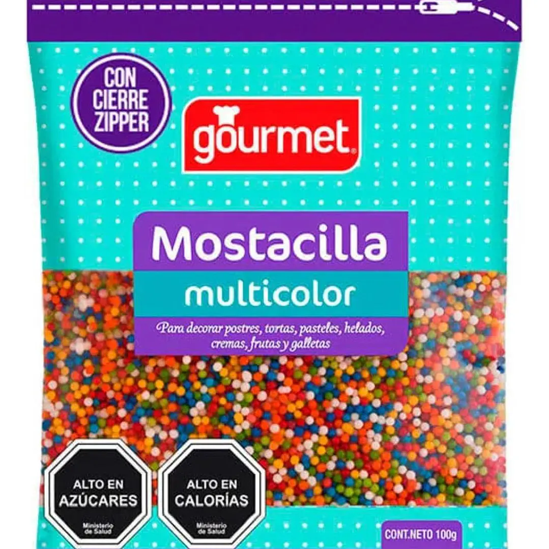 Mostacilla Multicolor 100g Gourmet 1
