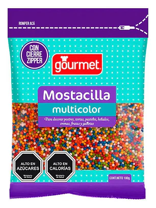 Mostacilla Multicolor 100g Gourmet