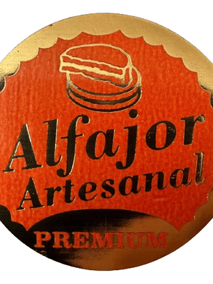 Sticker Alfajor Naranjo 100un 38mm