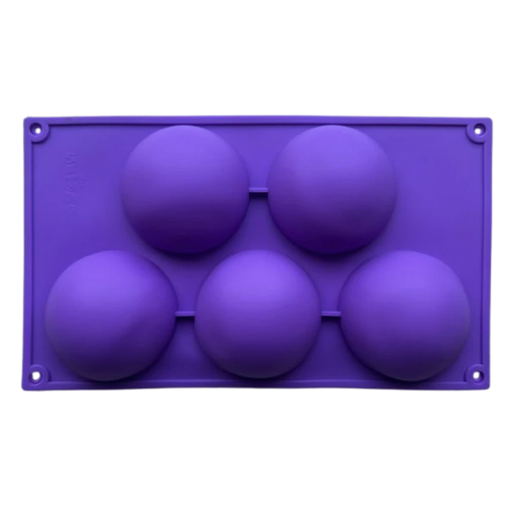 Molde Silicona 5 Esferas Grandes 29,5x17cm 3