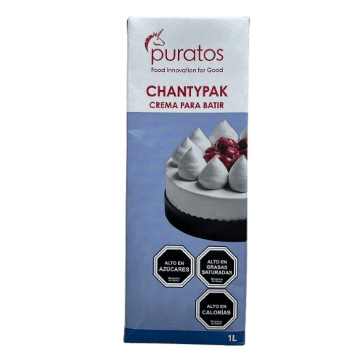 Crema Vegeral Para Batir Chantypak Puratos 1L 1