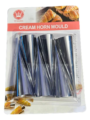 Molde Cachito Grandes 6 pcs Acero Inoxidable 12x3,3cm