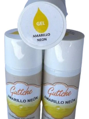 Colorante Gel Gotas Amarillo Neon Comestible Guttche 20g