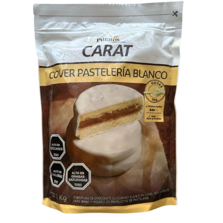 Cobertura Chocolate Blanco Cover Pasteleria Carat Puratos 1k 1