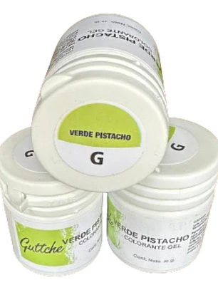Colorante Gel Verde Pistacho Comestible Repost. Guttche 20g