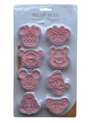 Cortador Galletas Figuras Disney 8 pcs
