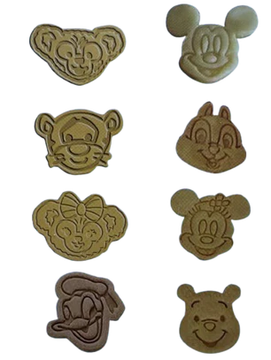 Cortador Galletas Figuras Disney 8 pcs