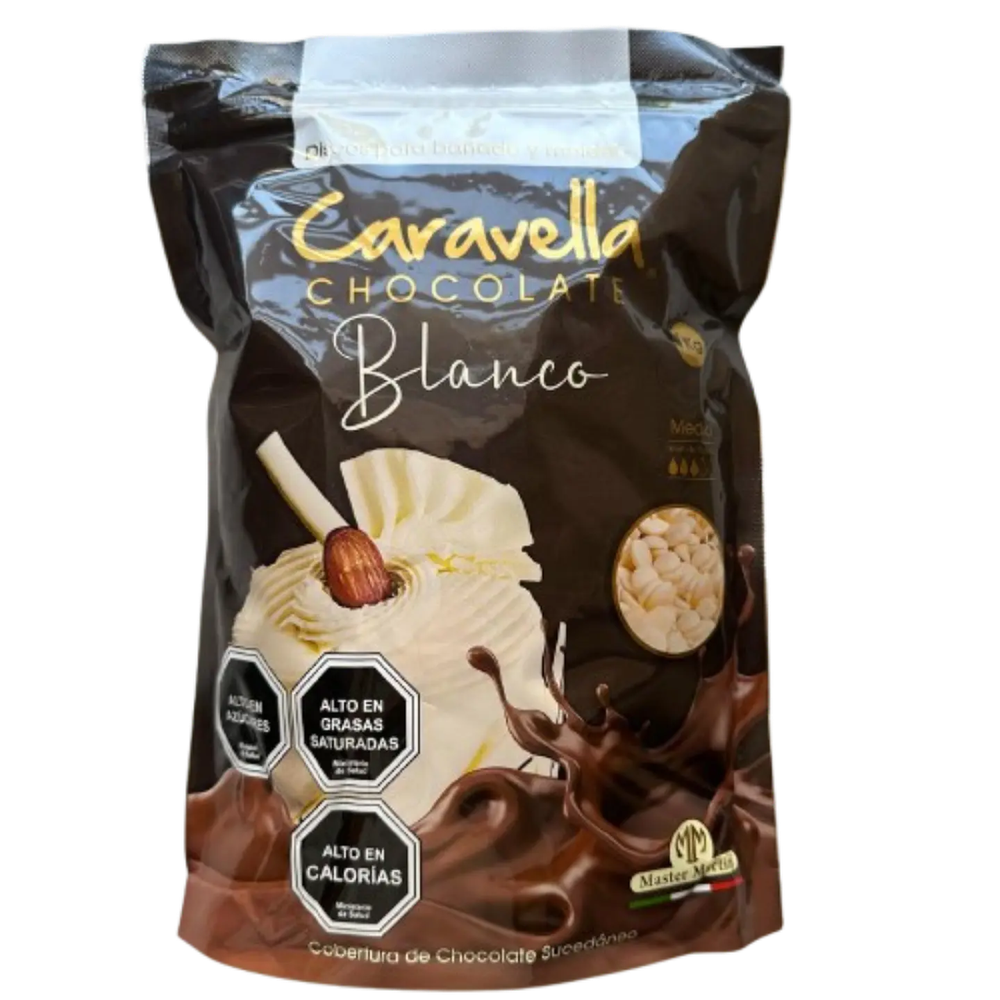 Cobertura Chocolate Blanco Discos Caravella 1kg 1