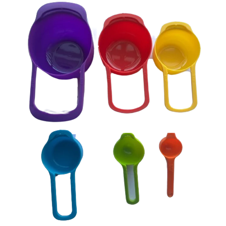 Set 6 Cucharas Medidoras Grandes Plasticas 3