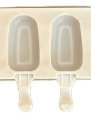 Molde Silicona Para 8 Helados Diseño Liso