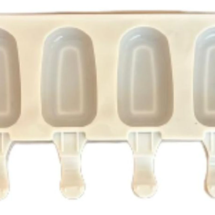 Molde Silicona Para 8 Helados Diseño Liso 1