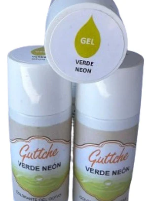 Colorante Gel Gotas Verde Neon Comestoble Guttche 20g