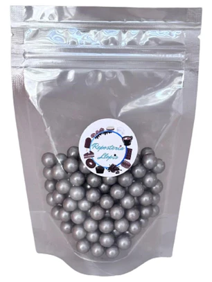 Perlas Plateadas Comestibles 8mm 70g