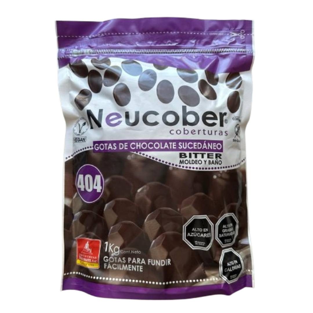 Cobertura Chocolate 404 Amargo Gotas Neucober 1kg 1