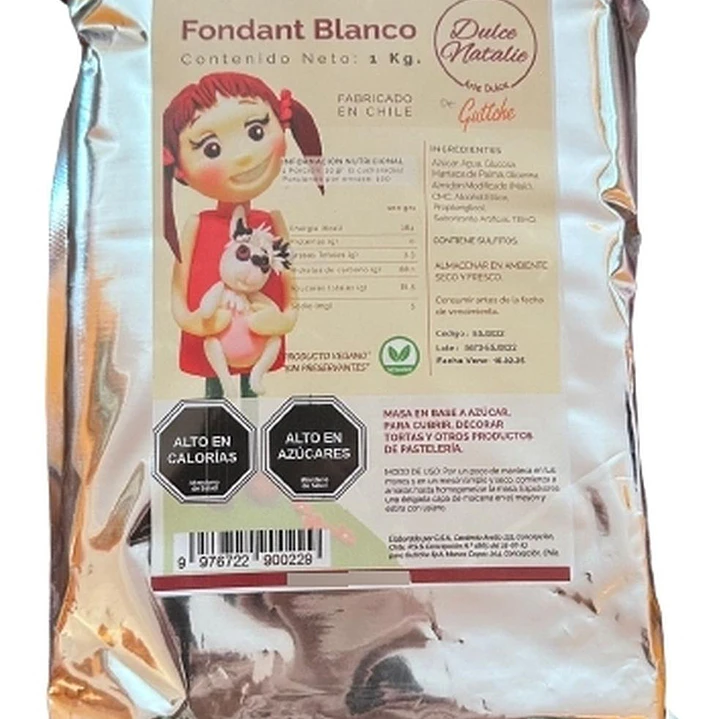 Fondant Blanco Dulce Natalie Guttche 1kg 1