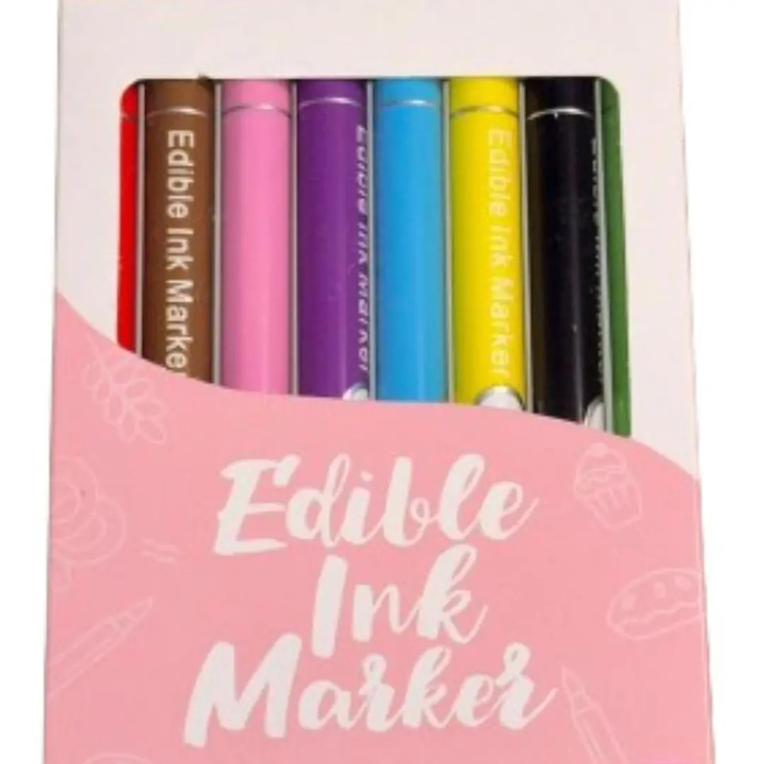 Lapices Marcadores Comestibles 8 Colores Doble Punta 1