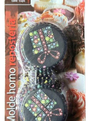 Capsulas Cupcake Diseño A Regalo 100un E110xIn52mm