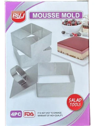 Timbal Cuadrado 4 pcs 8,3x4cm