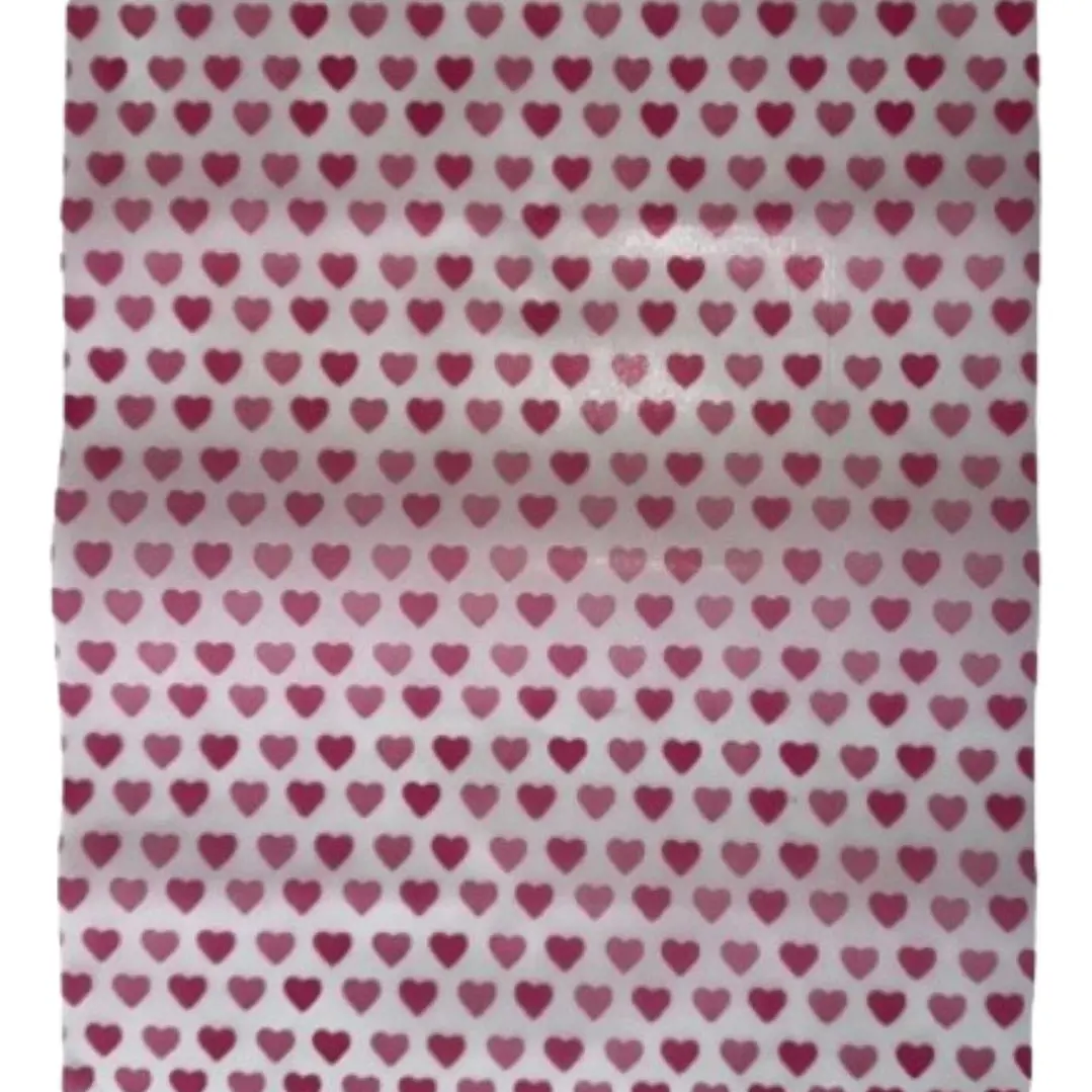 Pack 10 Hojas Papel Mantequilla Diseño Corazones 25x21cm 1